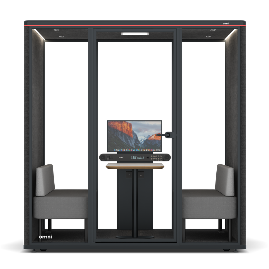 Omni SixSofa (+ Monitor Stand) / Gabriel Medley Black / #615f5d