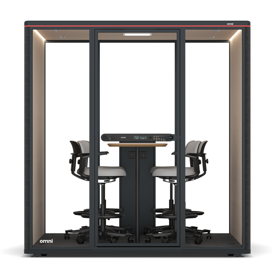 Omni SixCounter Meeting Table / Gabriel Medley Black / #a18e7e