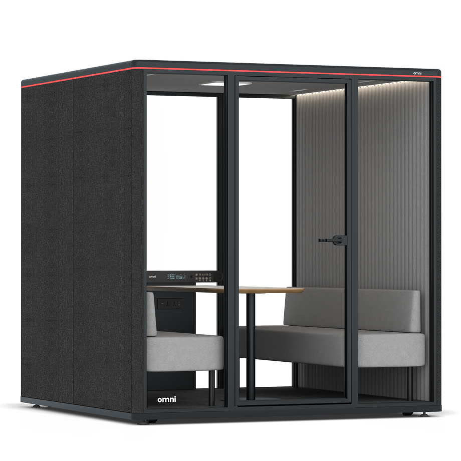 Omni SixSofa / Gabriel Medley Black / #6d6c69