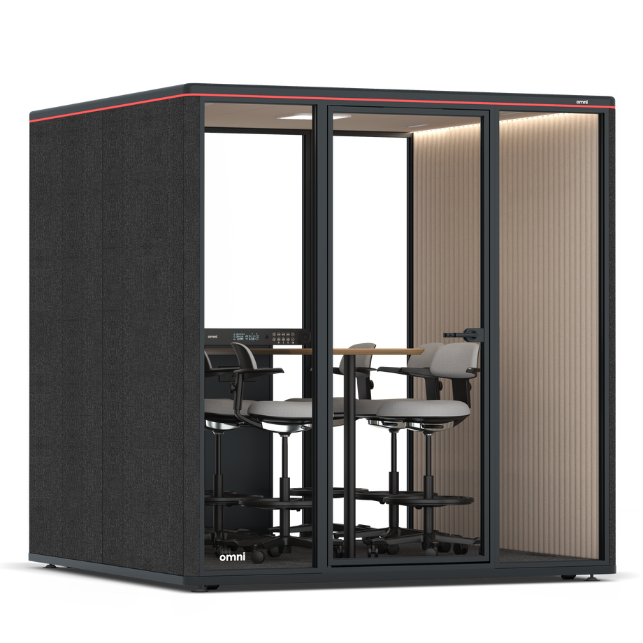 Omni SixCounter Meeting Table / Gabriel Medley Black / #a18e7e