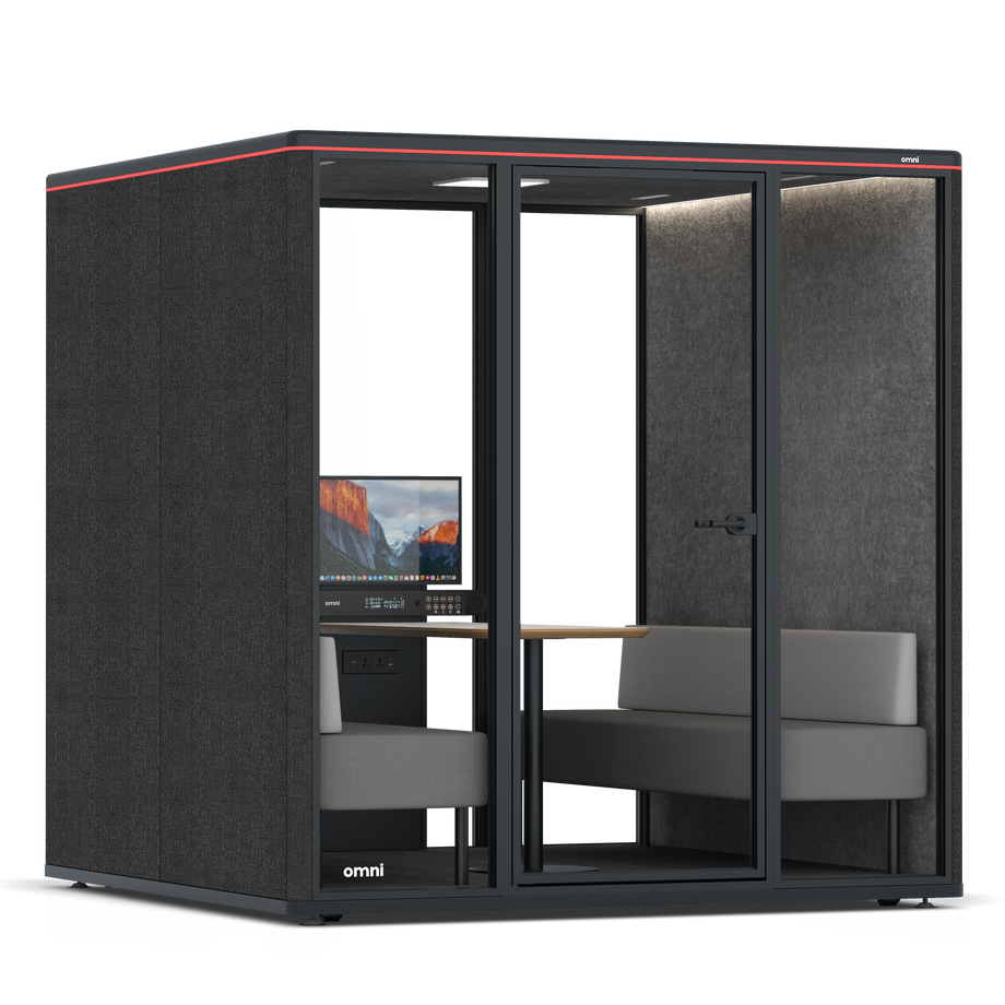 Omni SixSofa (+ Monitor Stand) / Gabriel Medley Black / #615f5d