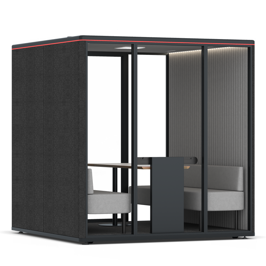 Omni SixSofa / Gabriel Medley Black / #6d6c69