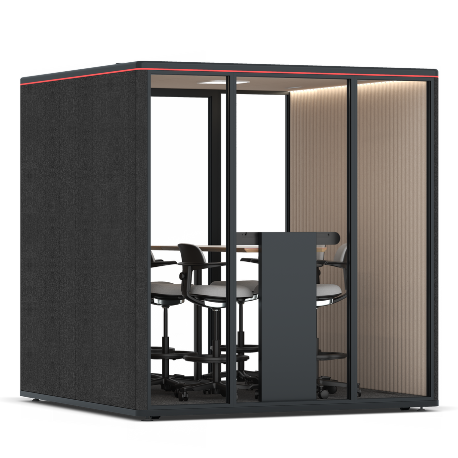 Omni SixCounter Meeting Table / Gabriel Medley Black / #a18e7e