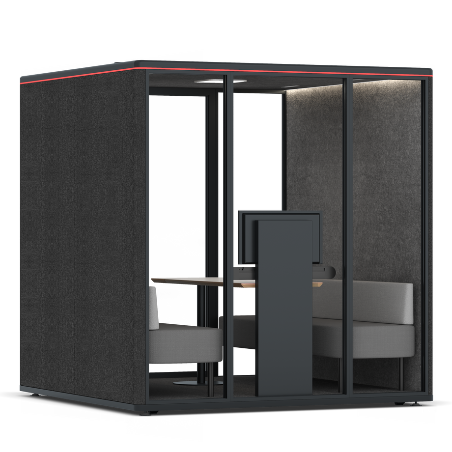 Omni SixSofa (+ Monitor Stand) / Gabriel Medley Black / #615f5d