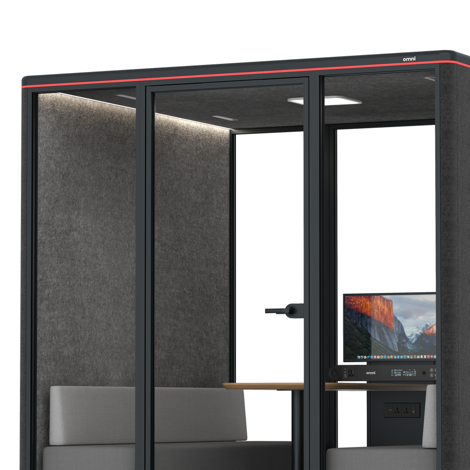 Omni SixSofa (+ Monitor Stand) / Gabriel Medley Black / #615f5d
