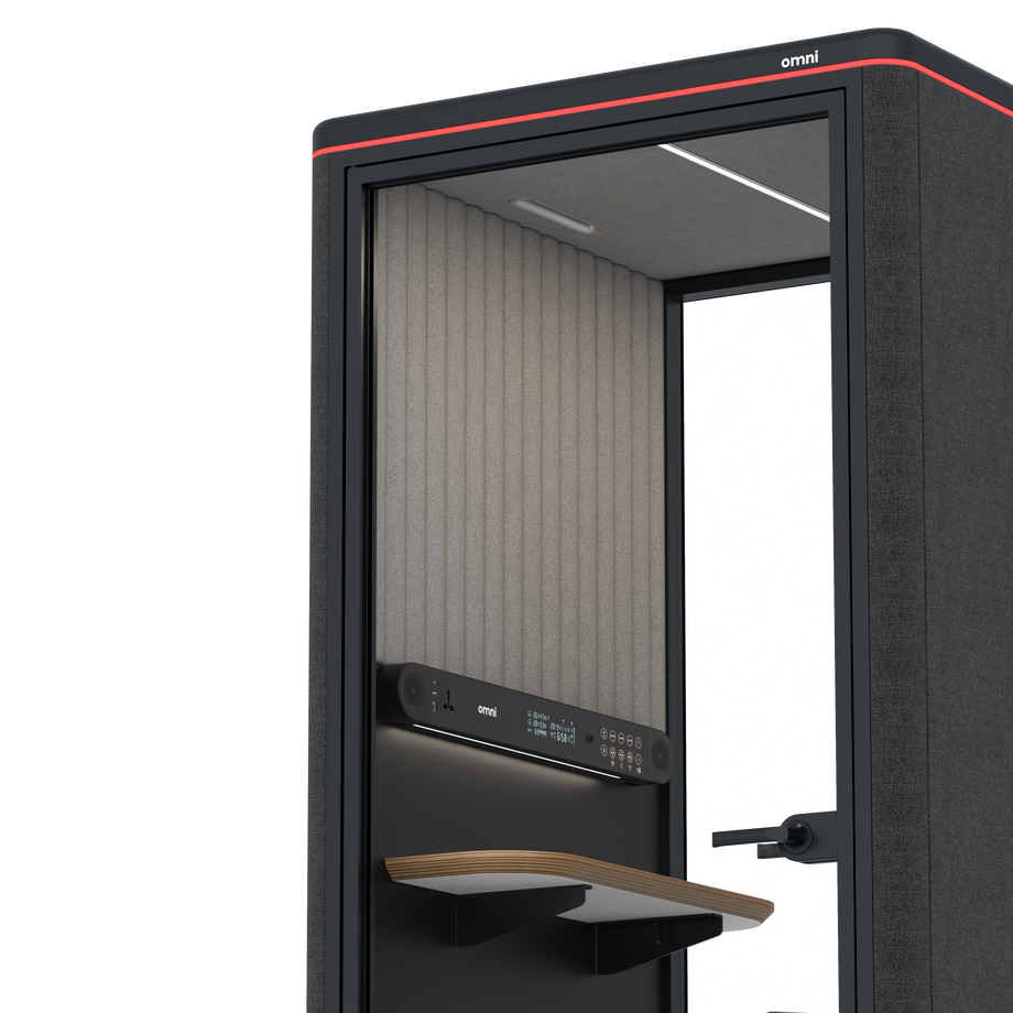 Omni OneStatic Device Shelf / Gabriel Medley Black / #a49f98