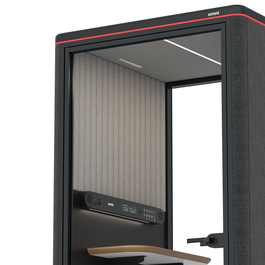 Omni One PlusStatic Device Shelf / Gabriel Medley Black / #6d6c69