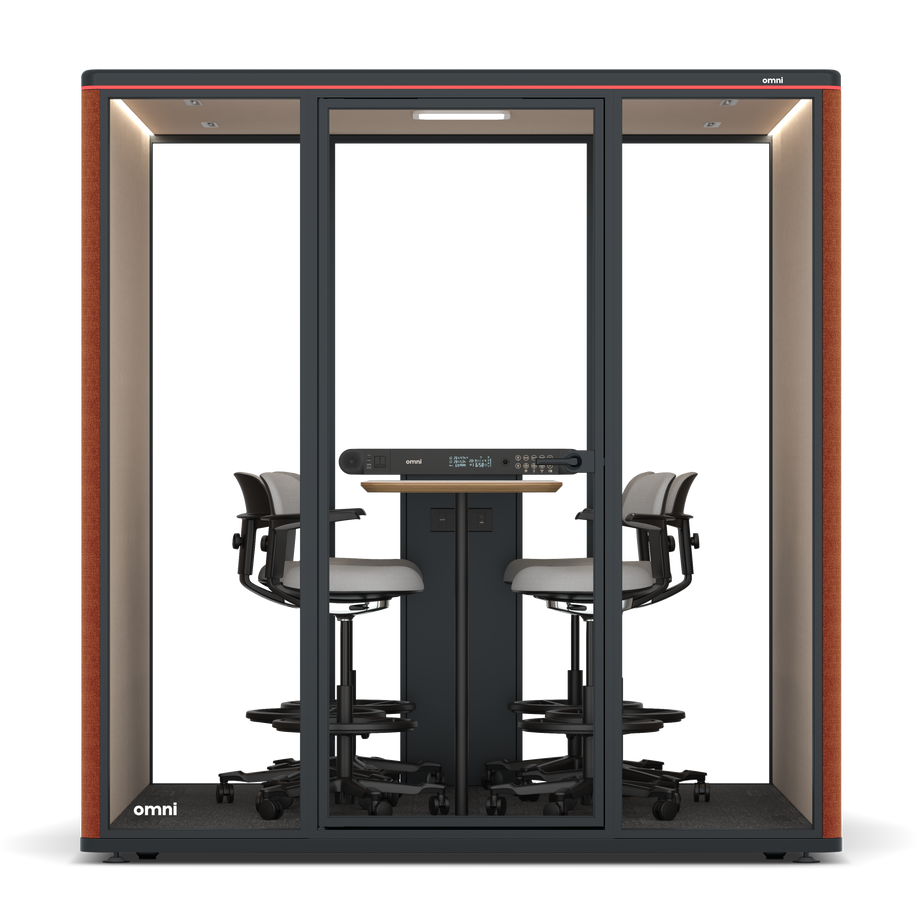 Omni SixCounter Meeting Table / Bloody Orange / #a18e7e