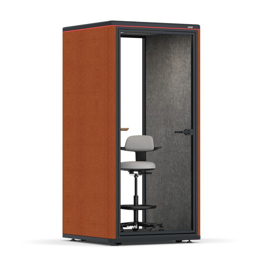 Omni One PlusStatic Device Shelf / Bloody Orange / #615f5d