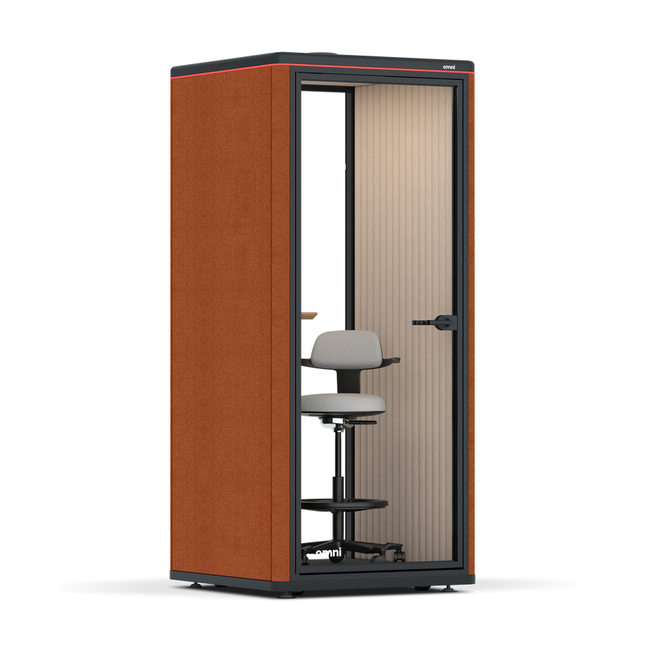 Omni OneStatic Device Shelf / Bloody Orange / #a18e7e