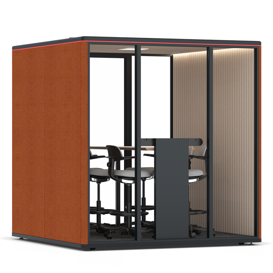 Omni SixCounter Meeting Table / Bloody Orange / #a18e7e