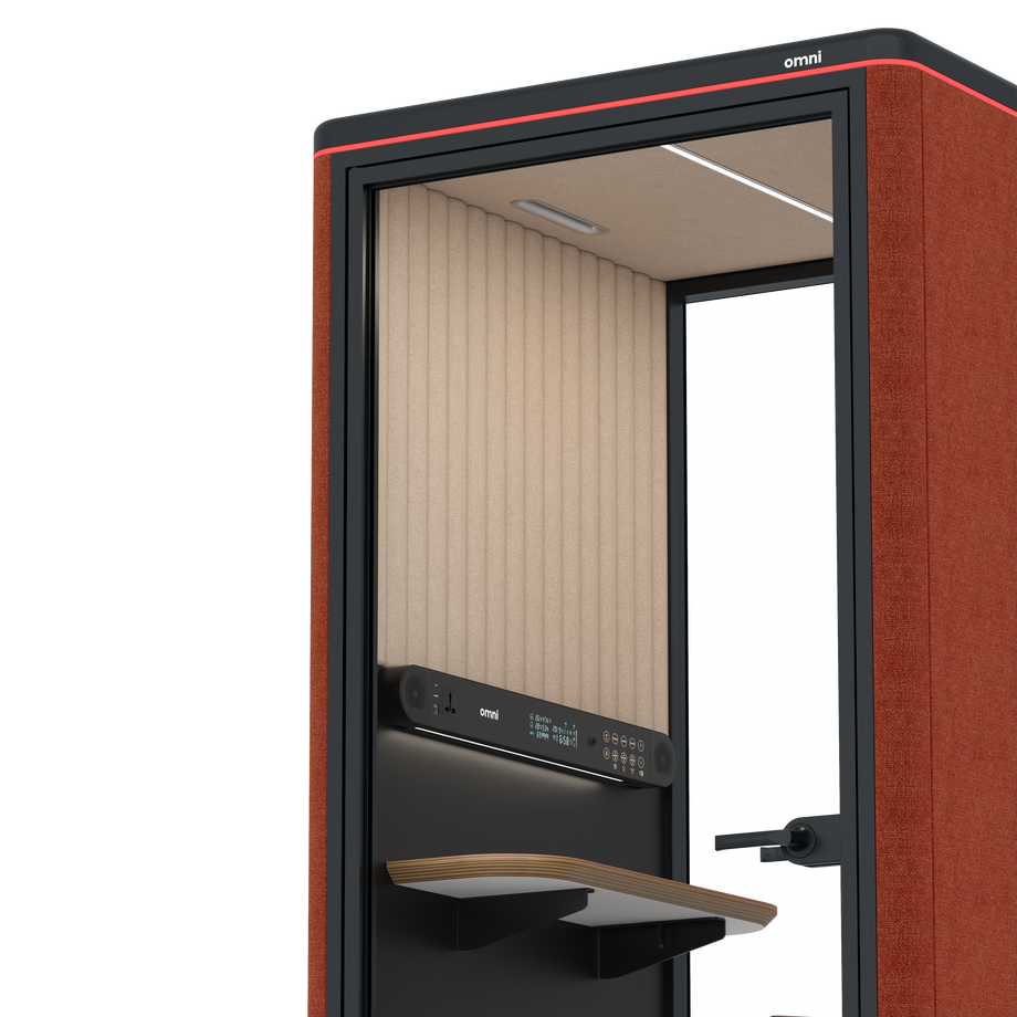 Omni OneStatic Device Shelf / Bloody Orange / #a18e7e