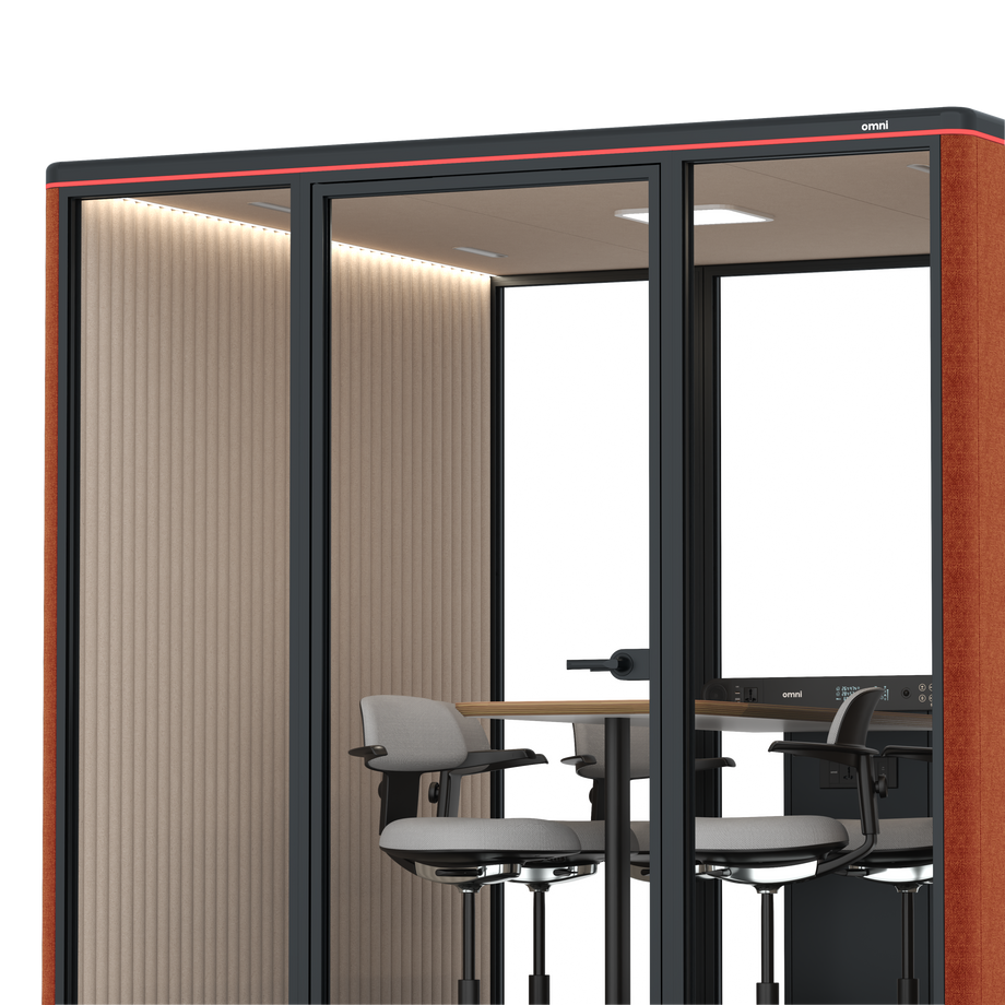 Omni SixCounter Meeting Table / Bloody Orange / #a18e7e
