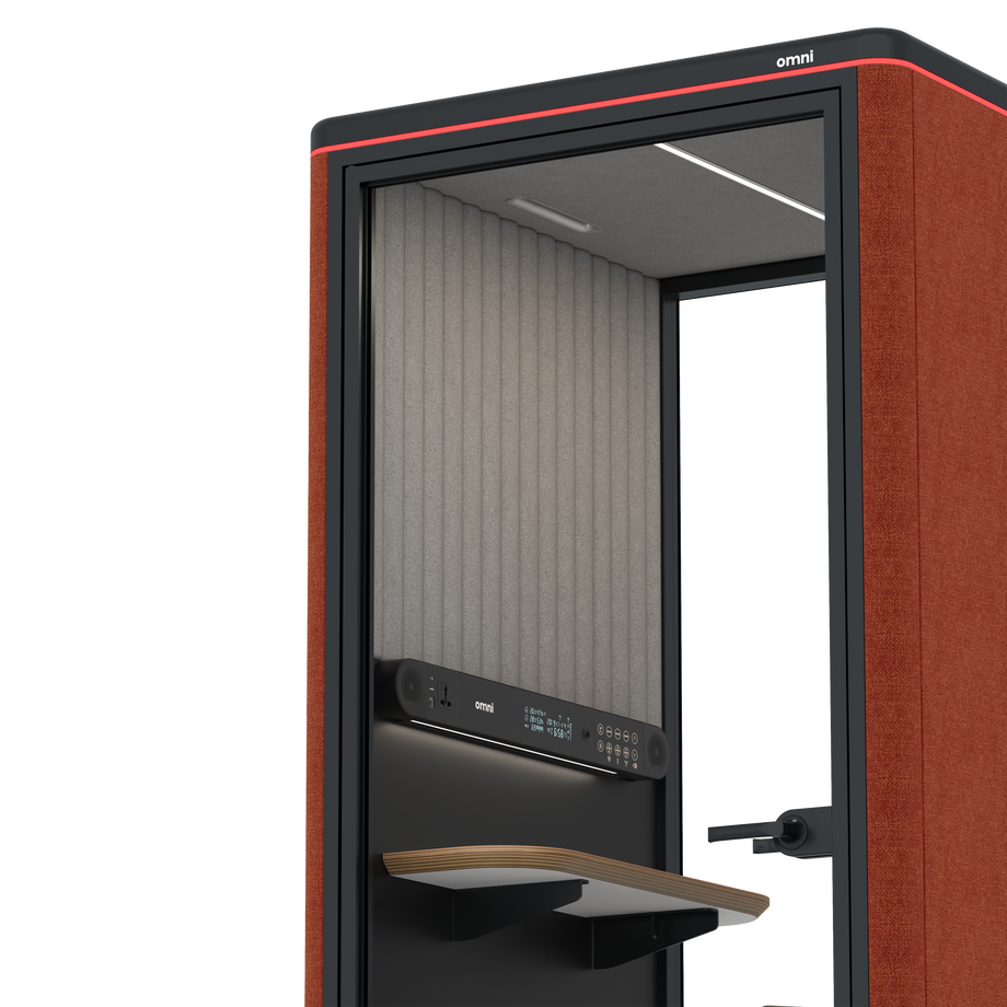 Omni OneStatic Device Shelf / Bloody Orange / #a49f98