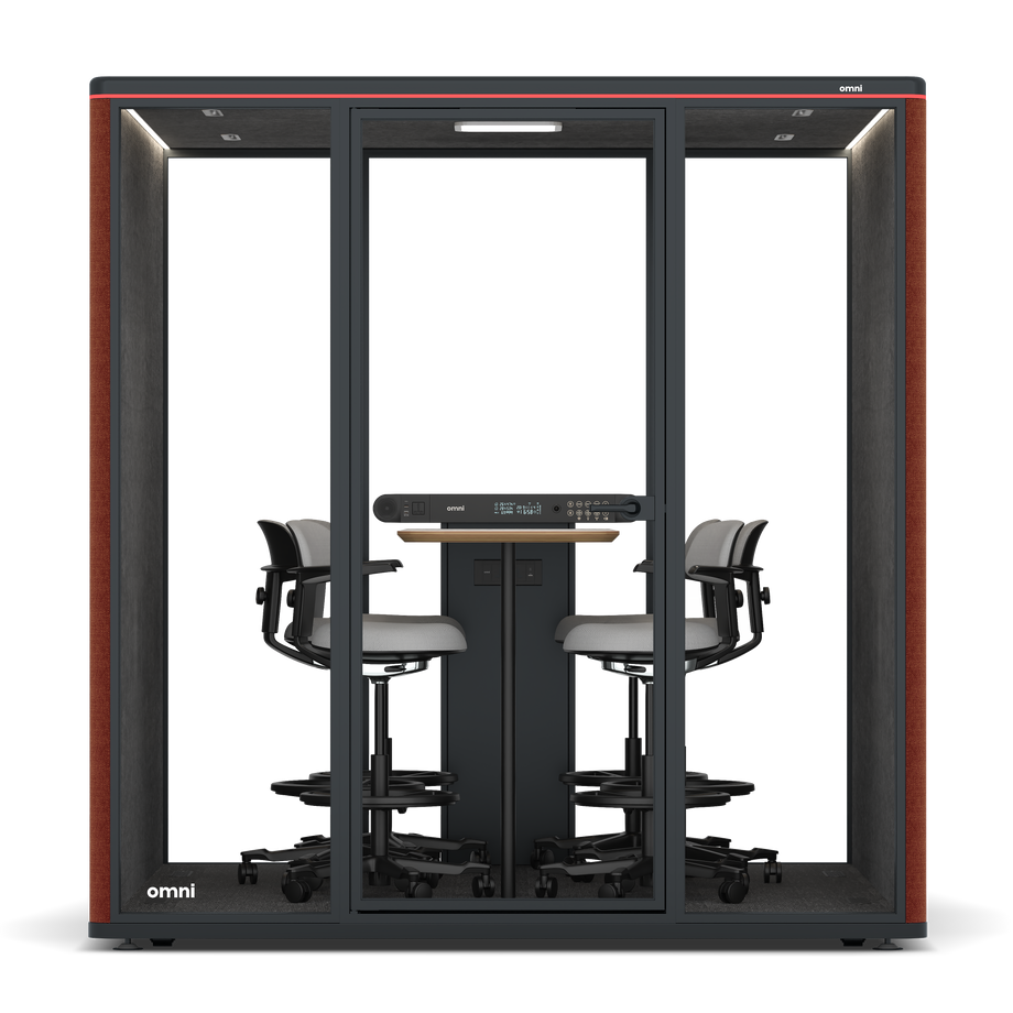Omni SixCounter Meeting Table / Gabriel Medley Deep Rouge / #615f5d