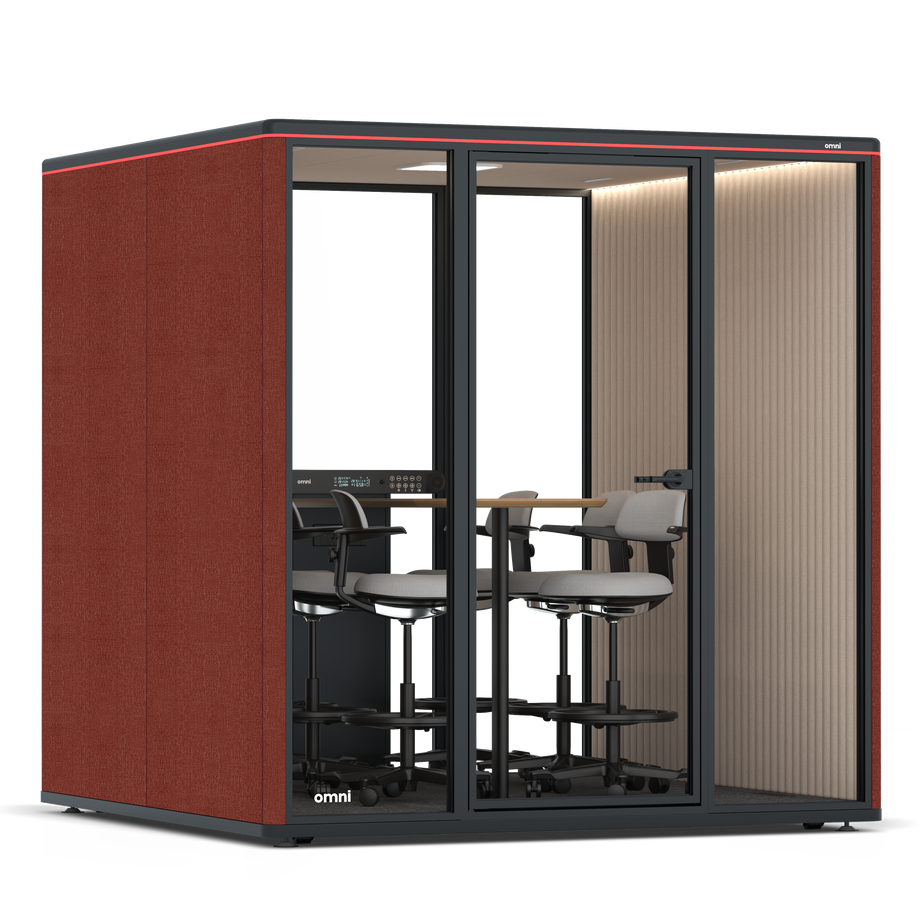 Omni SixCounter Meeting Table / Gabriel Medley Deep Rouge / #a18e7e