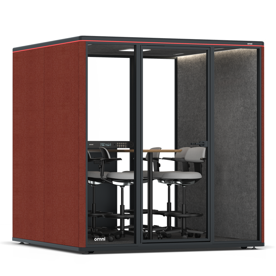 Omni SixCounter Meeting Table / Gabriel Medley Deep Rouge / #615f5d