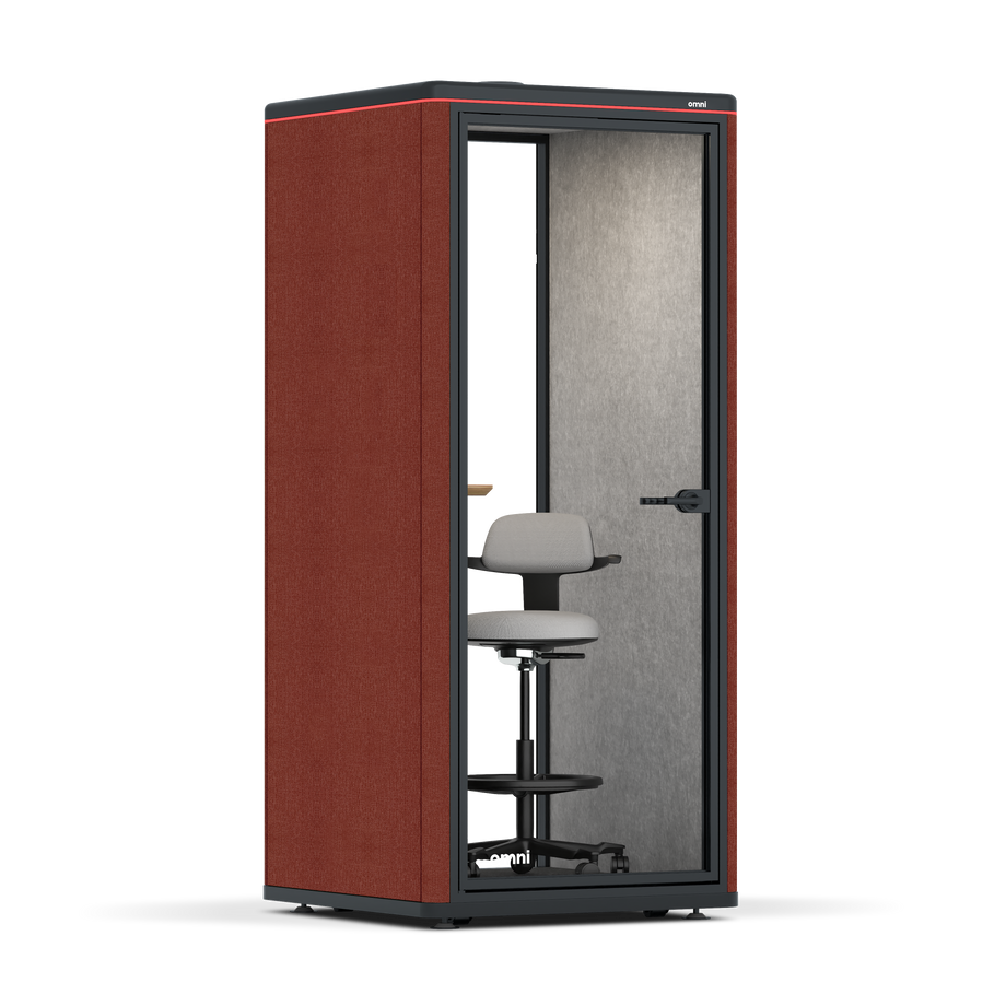 Omni OneStatic Device Shelf / Gabriel Medley Deep Rouge / #6d6c69