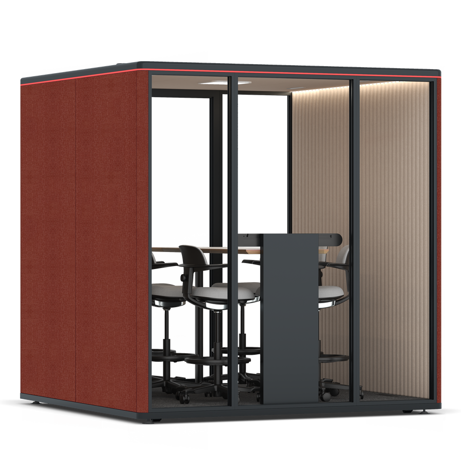 Omni SixCounter Meeting Table / Gabriel Medley Deep Rouge / #a18e7e