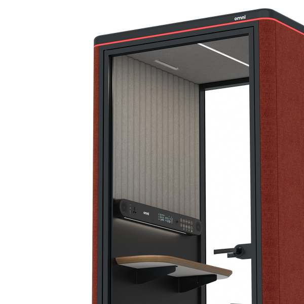 Omni OneStatic Device Shelf / Gabriel Medley Deep Rouge / #a49f98