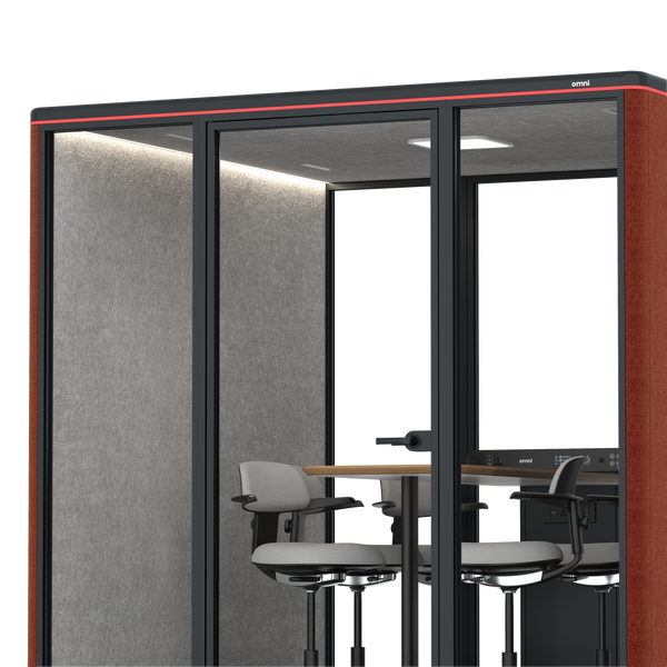 Omni SixCounter Meeting Table / Gabriel Medley Deep Rouge / #a49f98