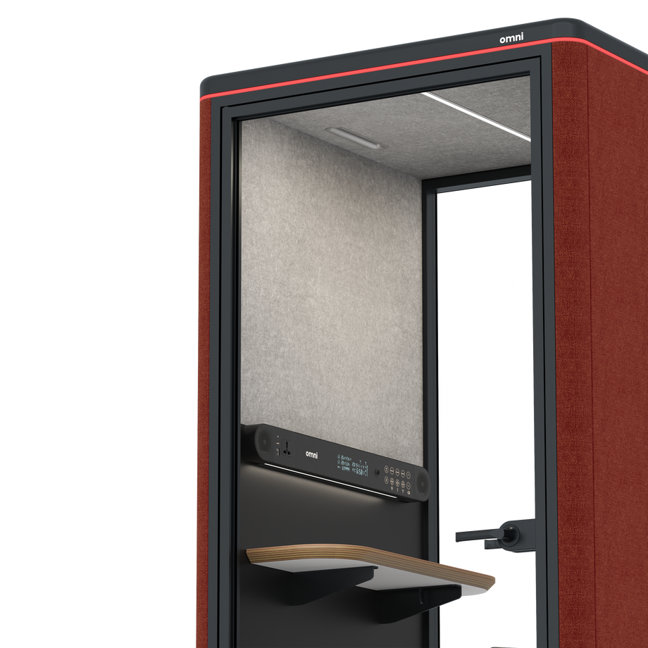 Omni OneStatic Device Shelf / Gabriel Medley Deep Rouge / #6d6c69