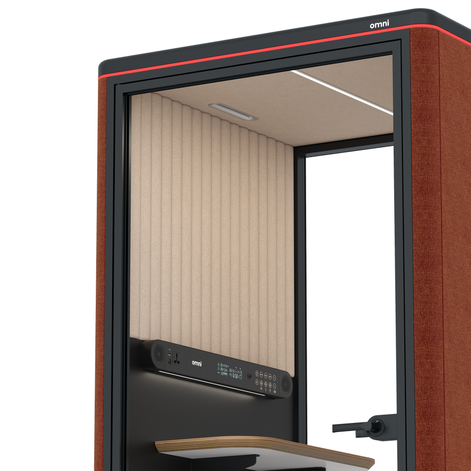 Omni One PlusStatic Device Shelf / Gabriel Medley Deep Rouge / #a18e7e