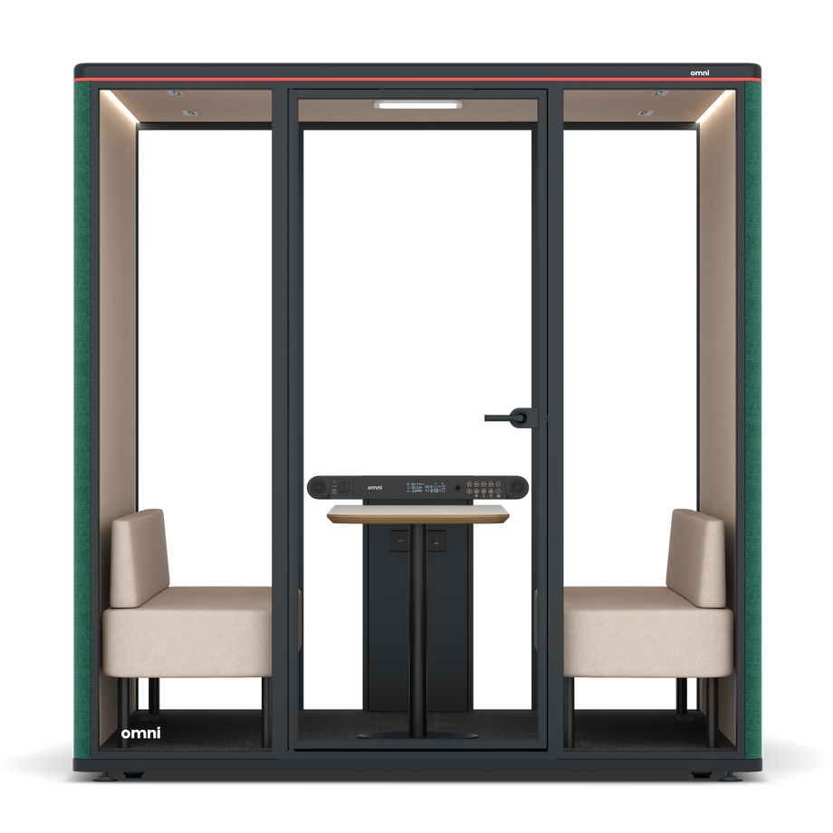 Omni SixSofa / Gabriel Medley Forest Green / #a18e7e