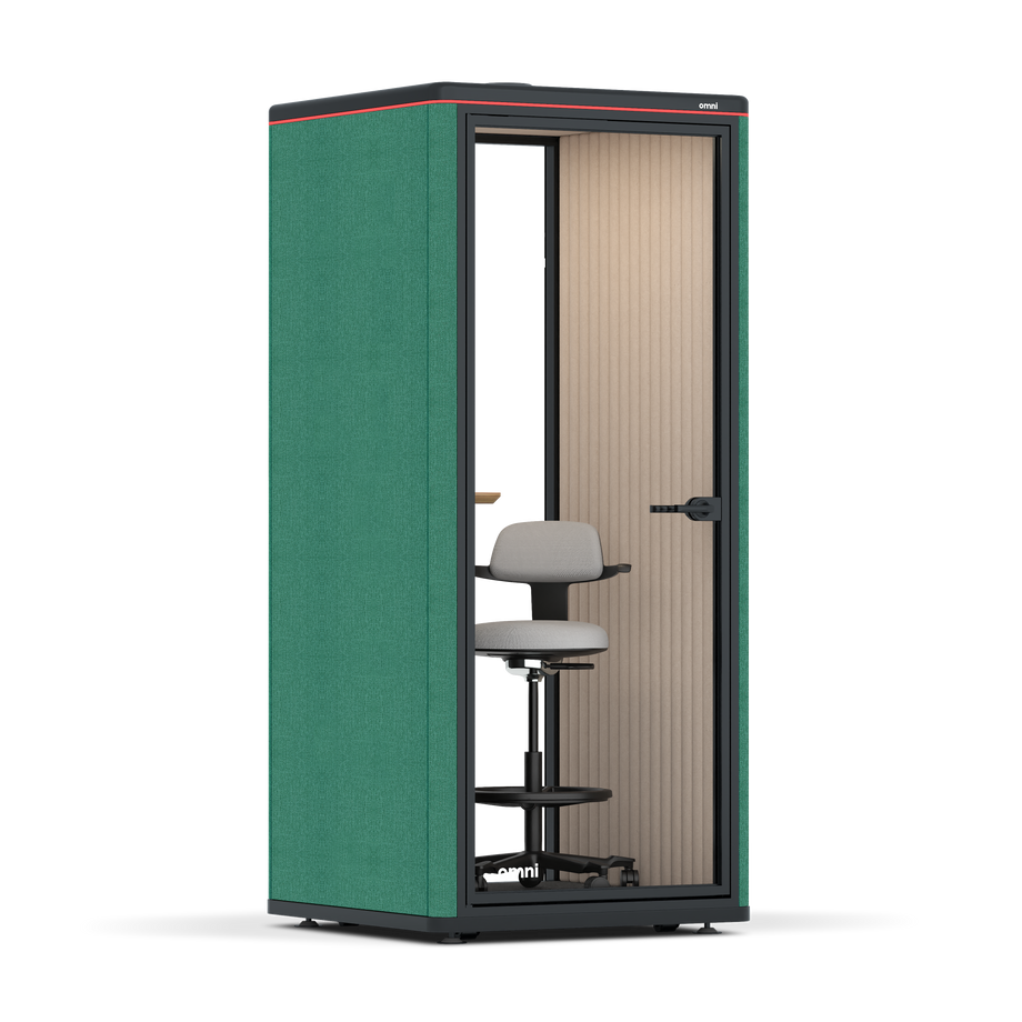 Omni OneStatic Device Shelf / Gabriel Medley Forest Green / #a18e7e