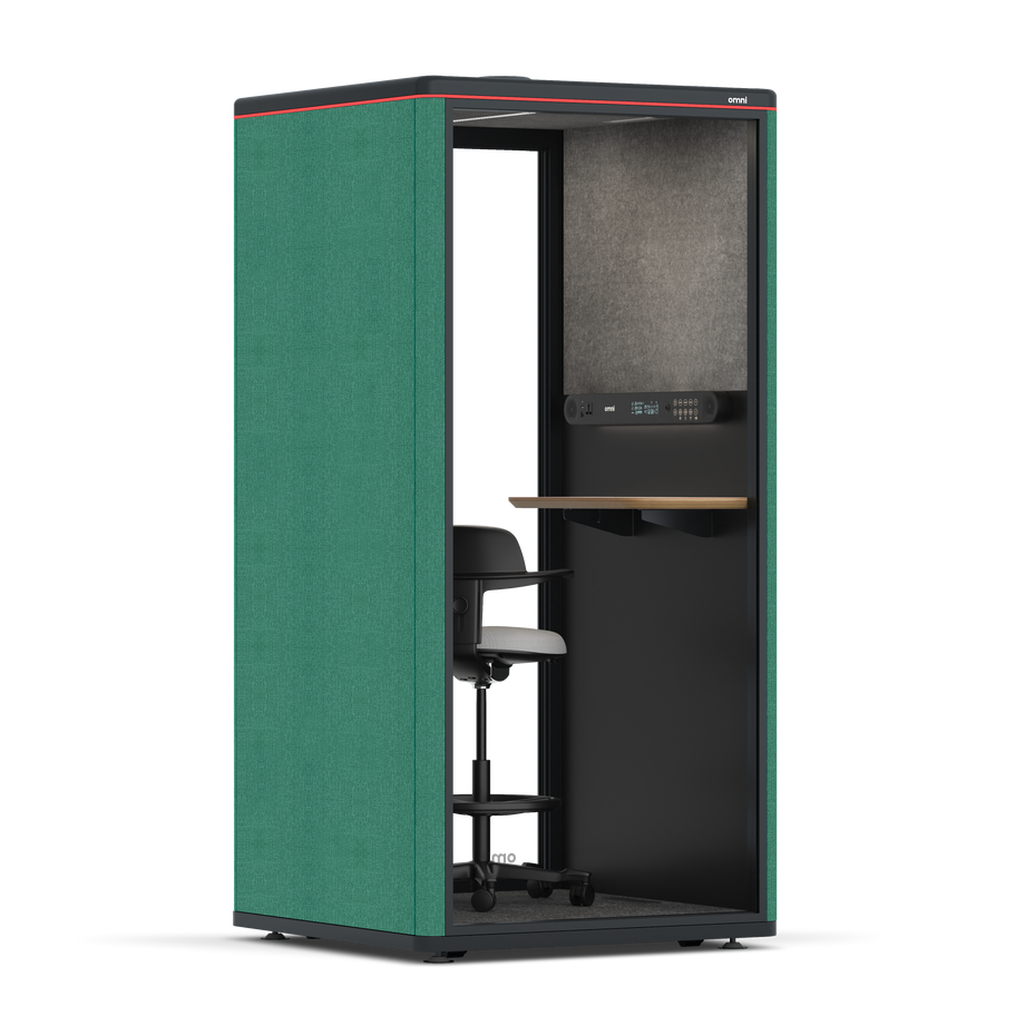 Omni One PlusStatic Device Shelf / Gabriel Medley Forest Green / #615f5d