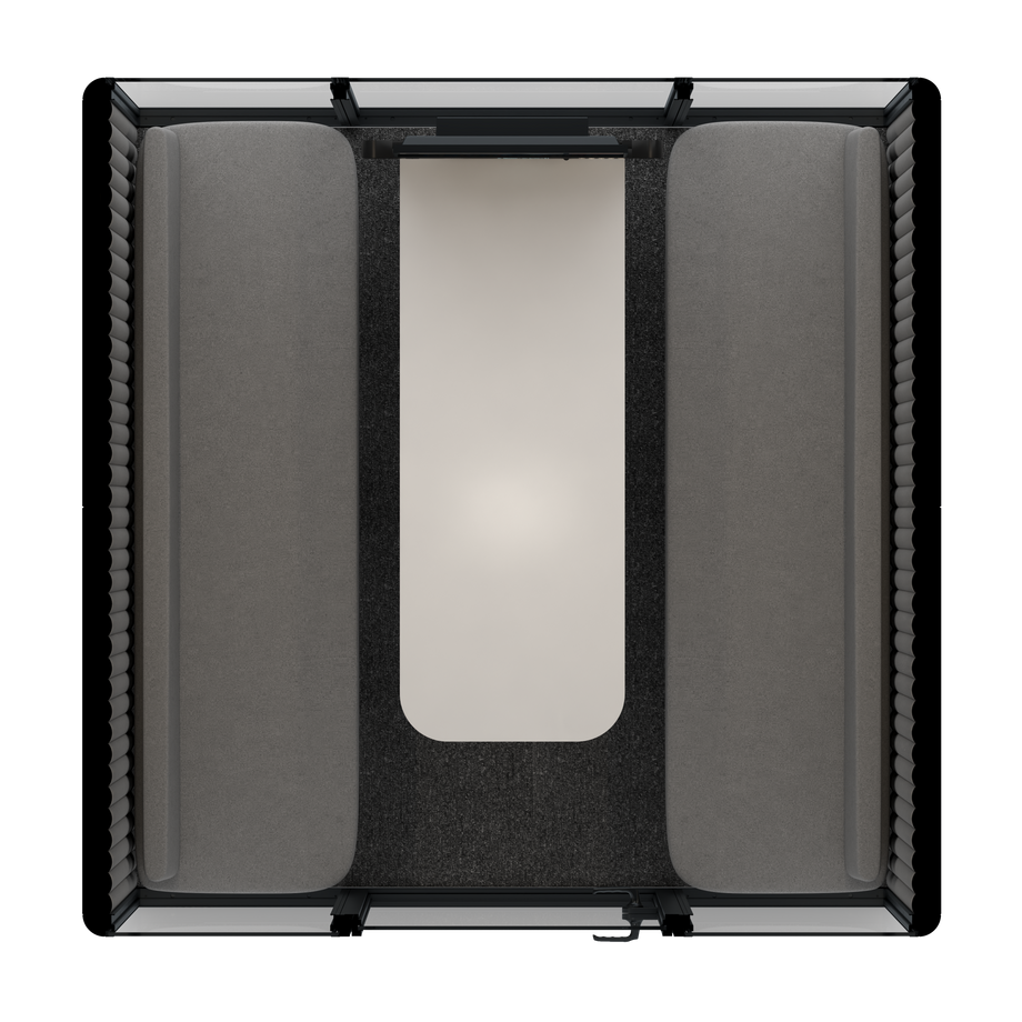 Omni SixSofa (+ Monitor Stand) / Gabriel Medley Forest Green / #6d6c69