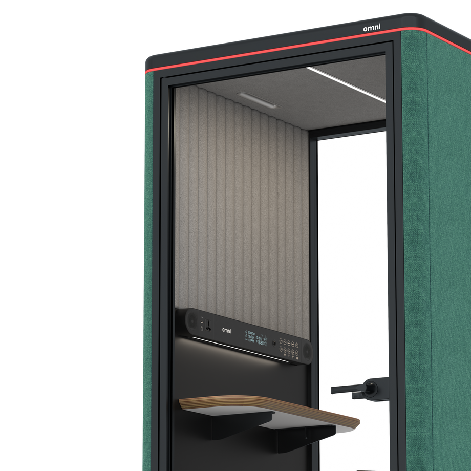 Omni OneStatic Device Shelf / Gabriel Medley Forest Green / #a49f98