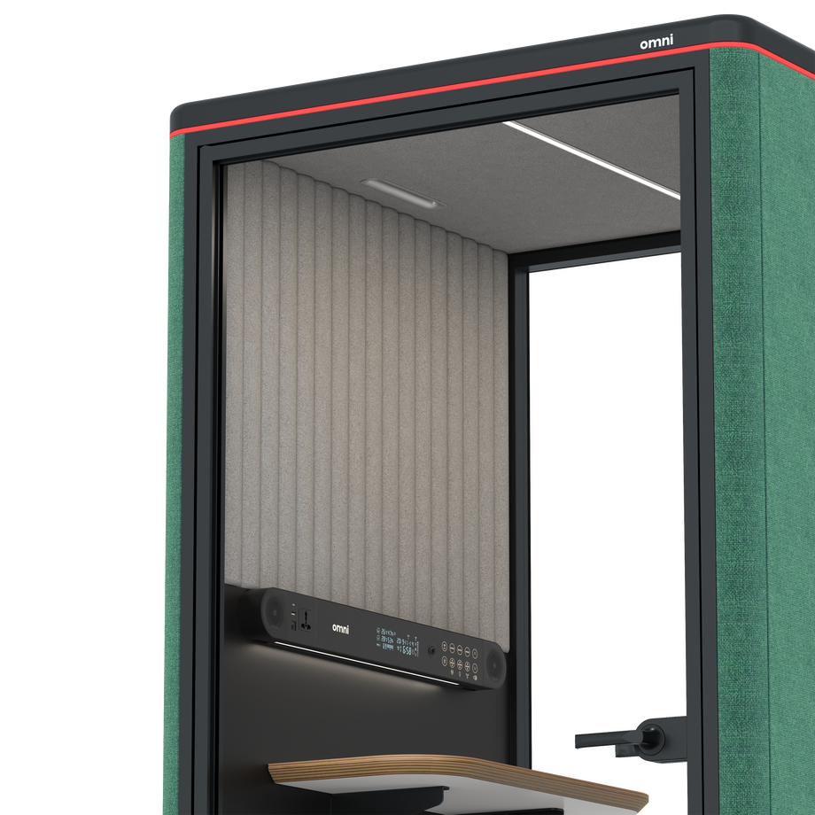 Omni One PlusStatic Device Shelf / Gabriel Medley Forest Green / #6d6c69