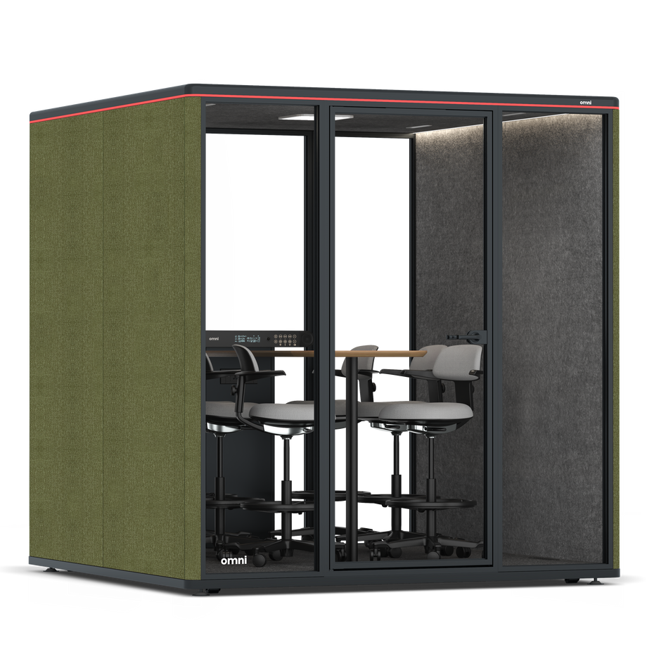 Omni SixCounter Meeting Table / Gabriel Medley Meadow Green / #615f5d