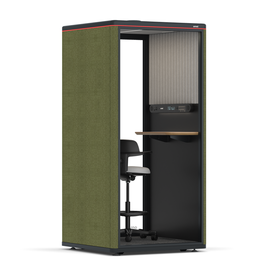Omni One PlusStatic Device Shelf / Gabriel Medley Meadow Green / #6d6c69