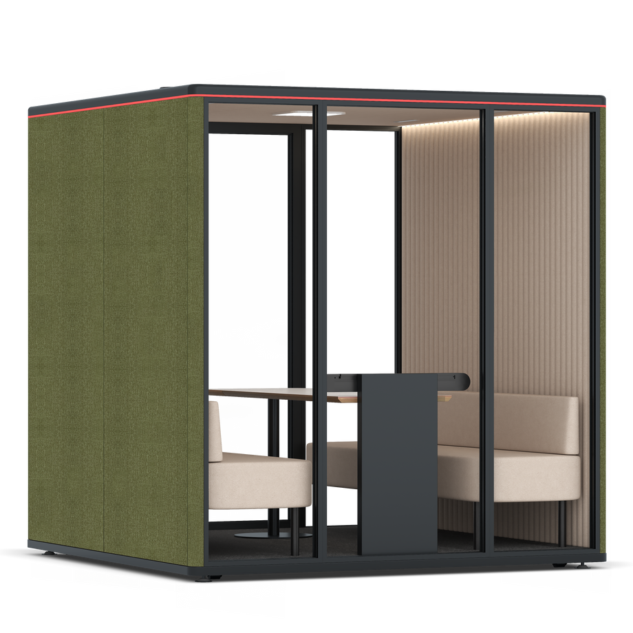 Omni SixSofa / Gabriel Medley Meadow Green / #a18e7e