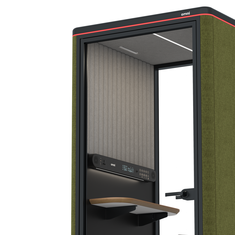Omni OneStatic Device Shelf / Gabriel Medley Meadow Green / #a49f98