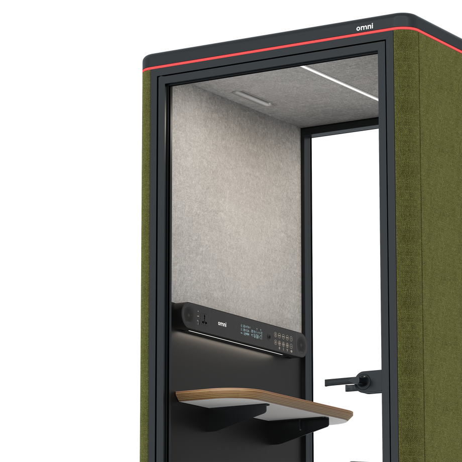 Omni OneStatic Device Shelf / Gabriel Medley Meadow Green / #6d6c69