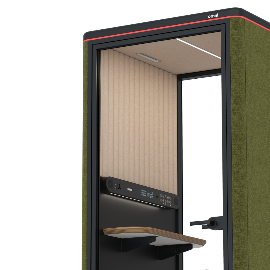 Omni OneStatic Device Shelf / Gabriel Medley Meadow Green / #a18e7e