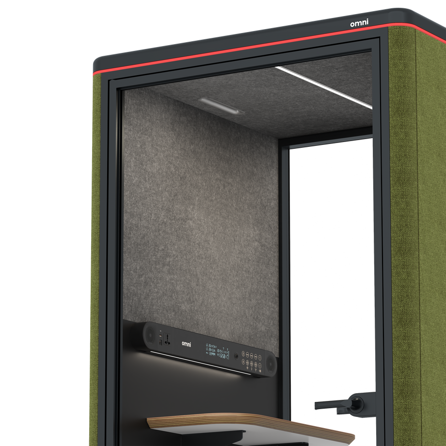 Omni One PlusStatic Device Shelf / Gabriel Medley Meadow Green / #615f5d
