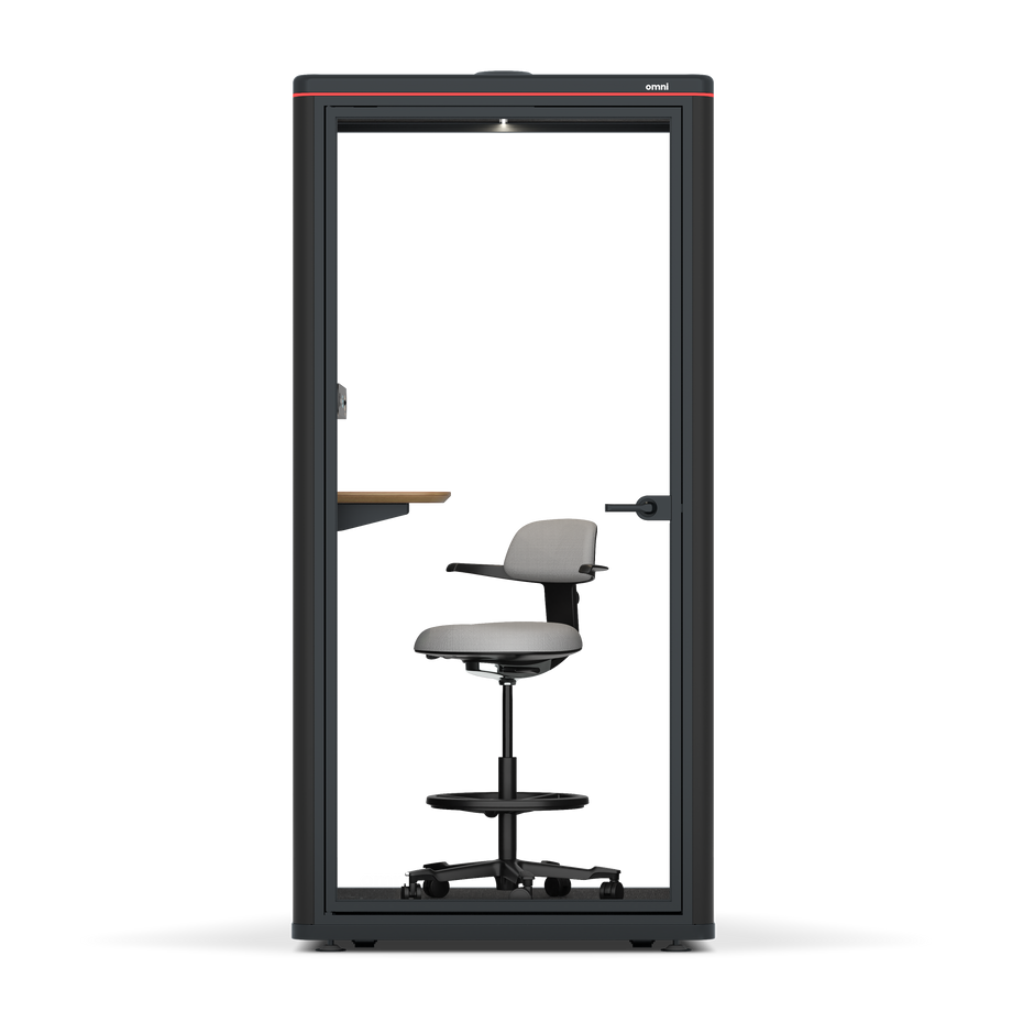 Omni One PlusStatic Device Shelf / RAL Black / #a18e7e
