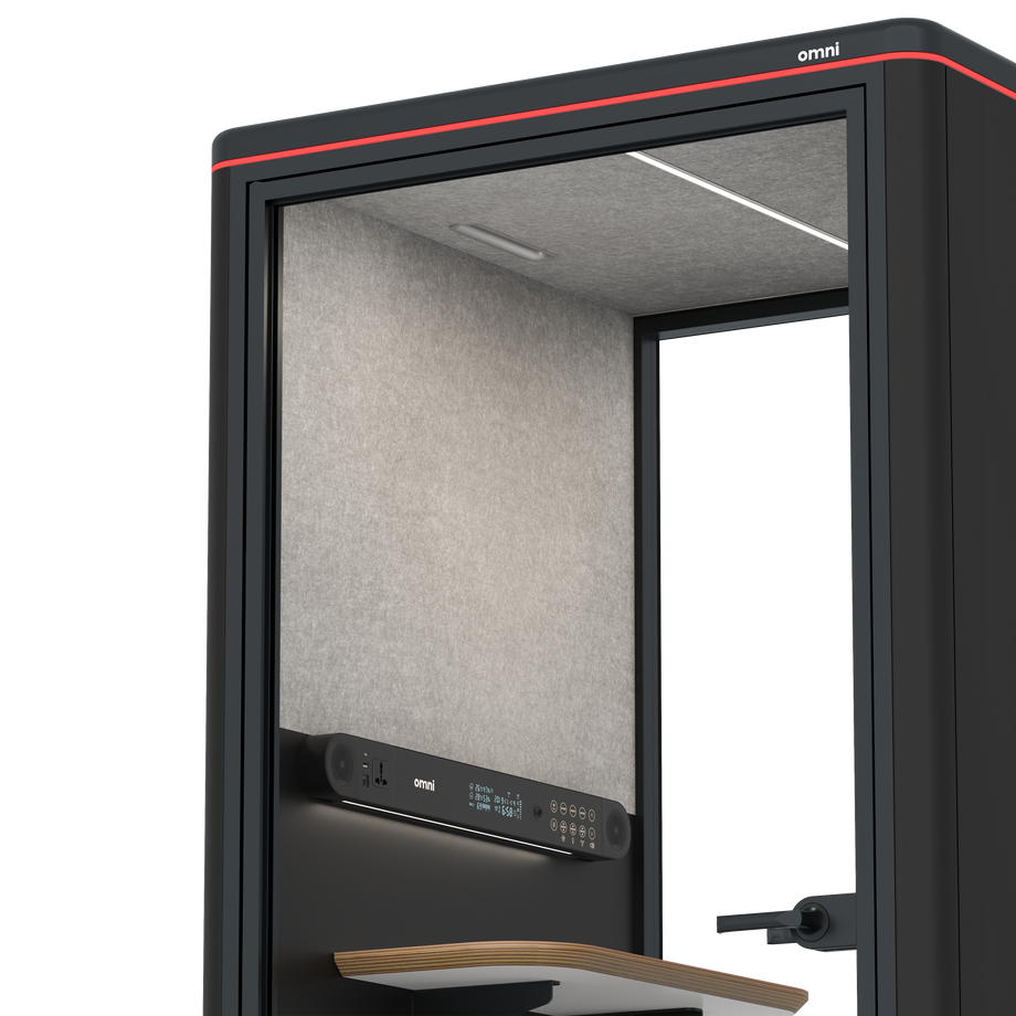 Omni One PlusStatic Device Shelf / RAL Black / #a49f98