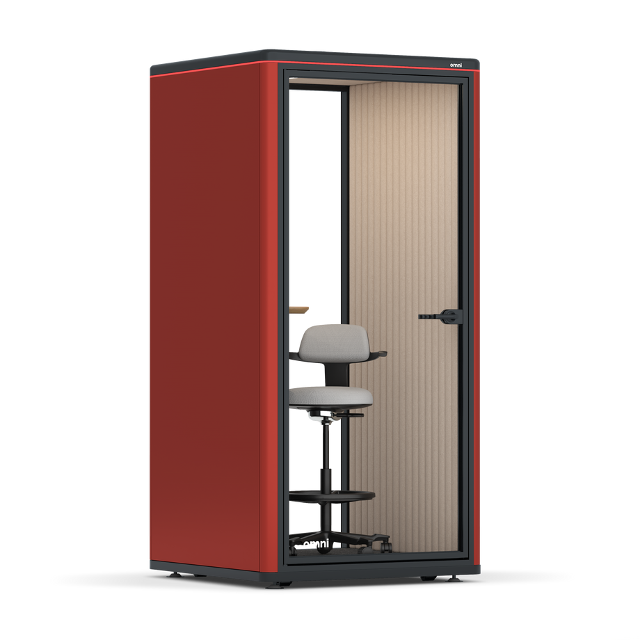 Omni One PlusStatic Device Shelf / RAL Tomato Red / #a18e7e
