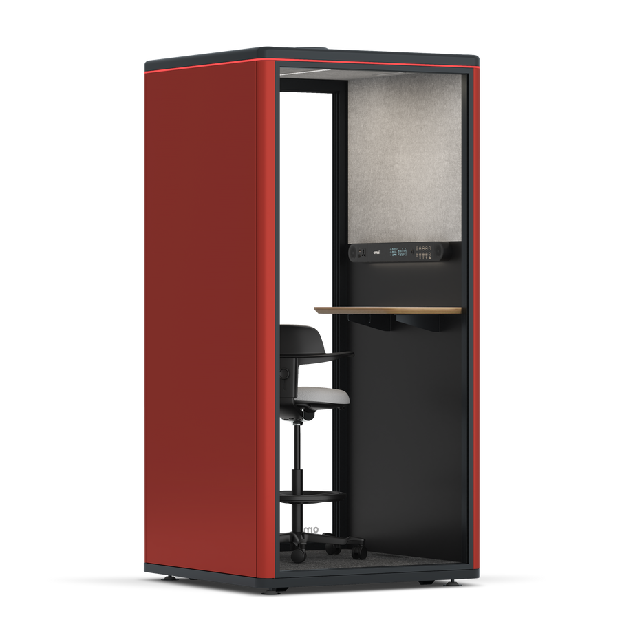 Omni One PlusStatic Device Shelf / RAL Tomato Red / #a49f98