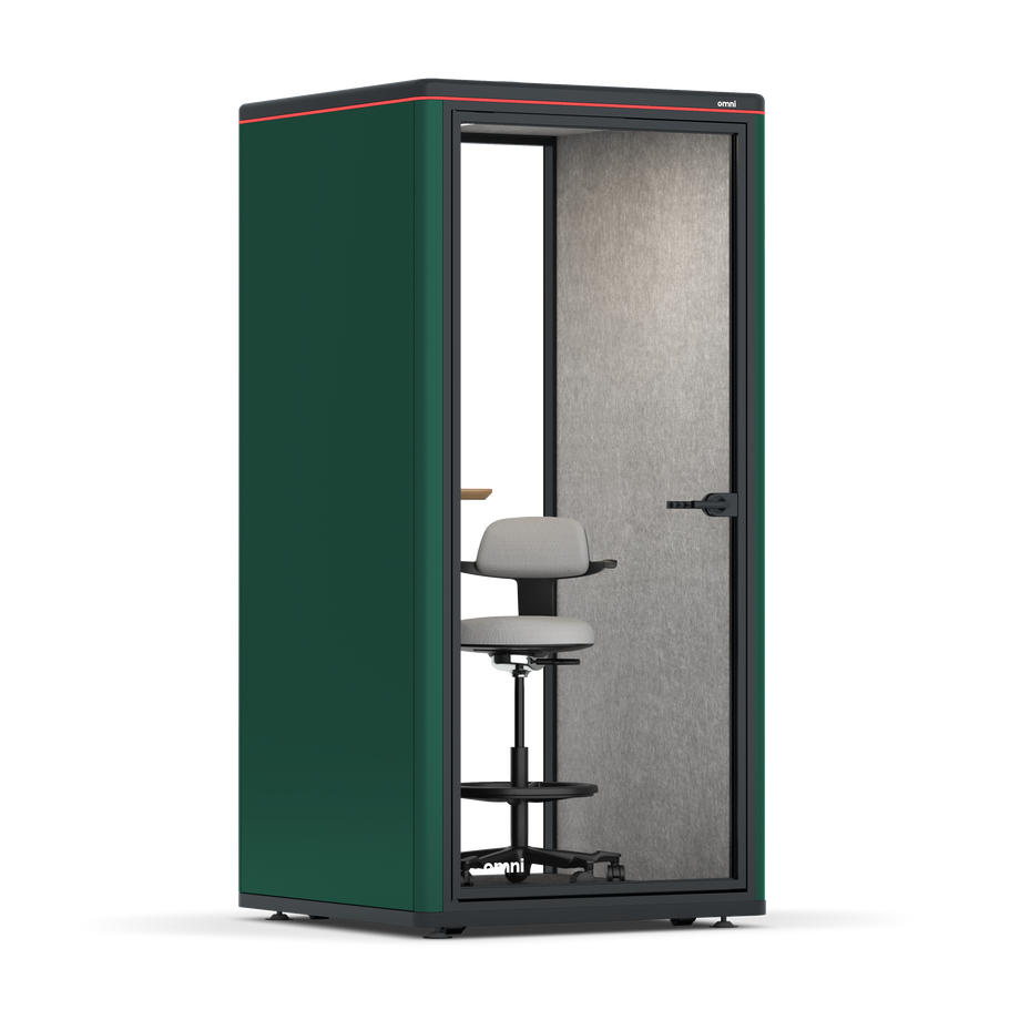 Omni One PlusStatic Device Shelf / RAL Moss Green / #a49f98