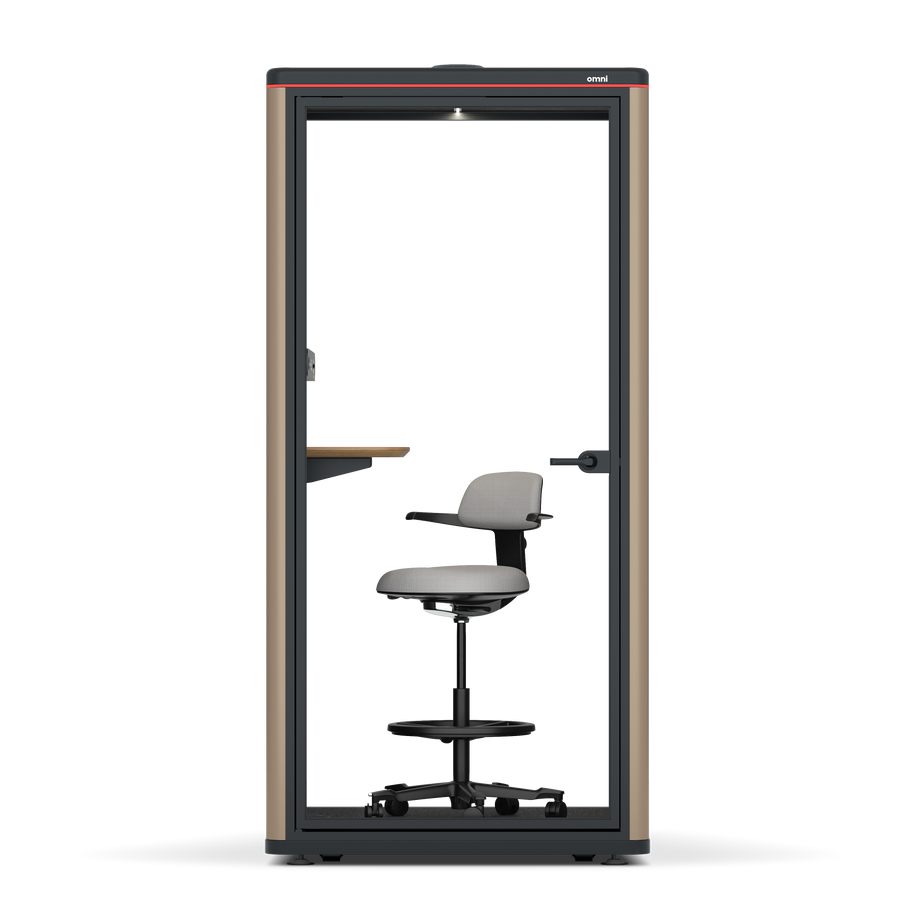 Omni One PlusStatic Device Shelf / RAL Grey Beige / #a18e7e