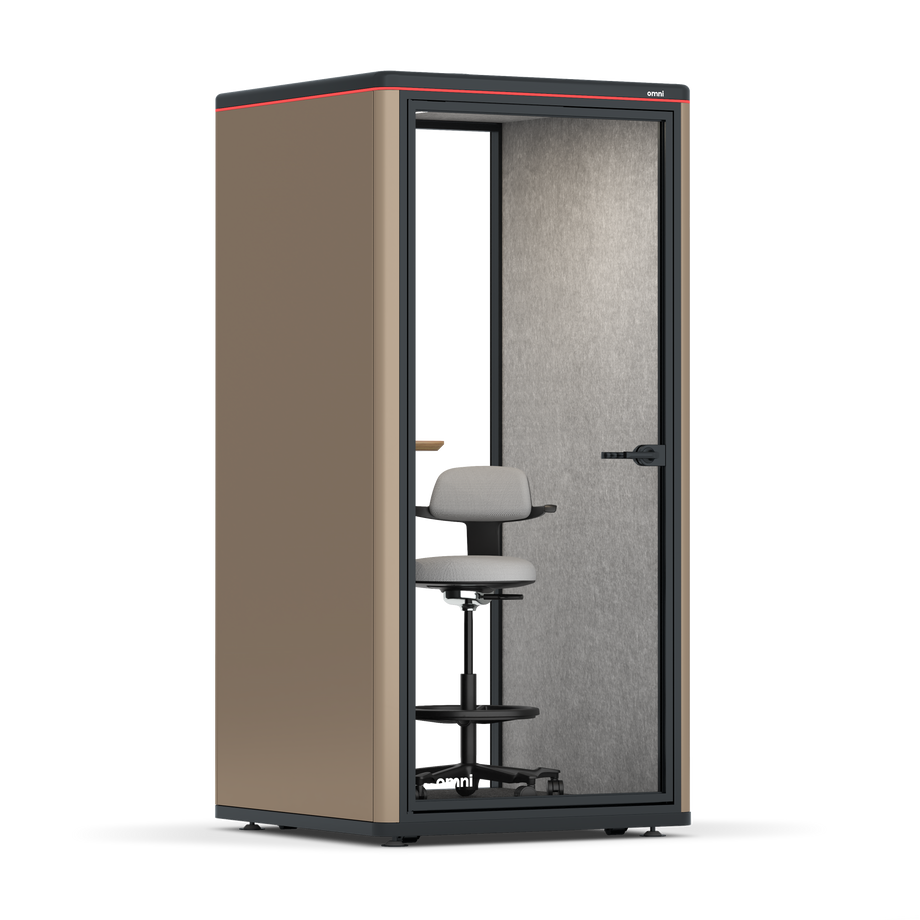 Omni One PlusStatic Device Shelf / RAL Grey Beige / #a49f98