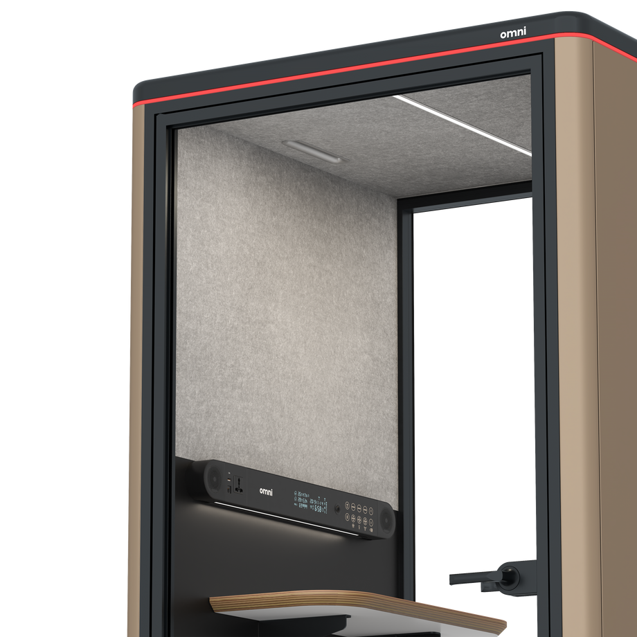 Omni One PlusStatic Device Shelf / RAL Grey Beige / #a49f98