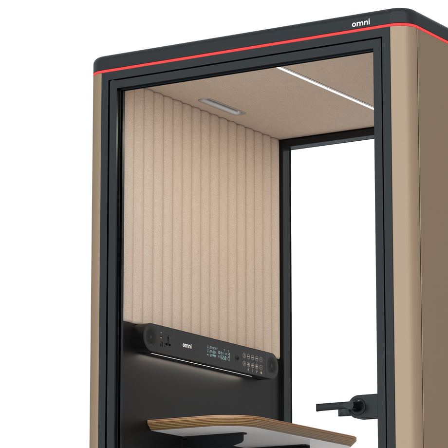 Omni One PlusStatic Device Shelf / RAL Grey Beige / #a18e7e