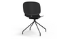 Aarhus Eiffel Chair by Quell Design – a modern Scandinavian-style chair in black with a sculpted polypropylene shell and iconic “Eiffel” steel rod base in powder-coated finish. The contoured ergonomic seat and minimalist frame combine strength, elegance, and everyday functionality for contemporary dining, task, or educational spaces.